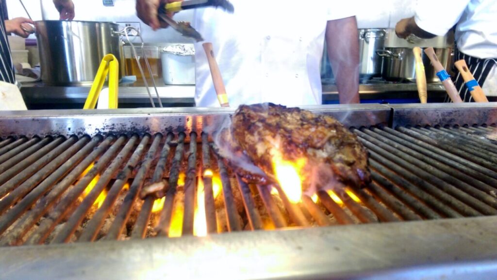 Jerk Chicken Flame Grilled on the Robata