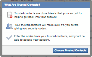 In The Bag PR Facebook Trusted Contacts